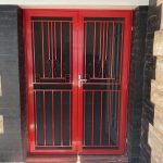 Double Security Door - Flame Red